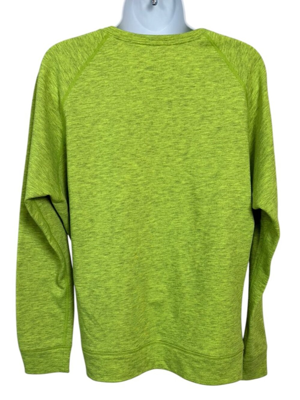 Nike Dri-FIT Volt Lime Big Swoosh Long Sleeve Athletic Top Women's M - Picture 4 of 9